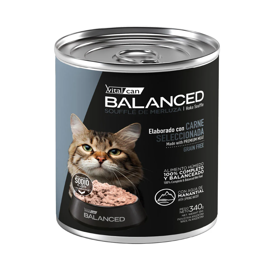 Lata Balanced Gato Adulto Senior Souffle Merluza - Image 2
