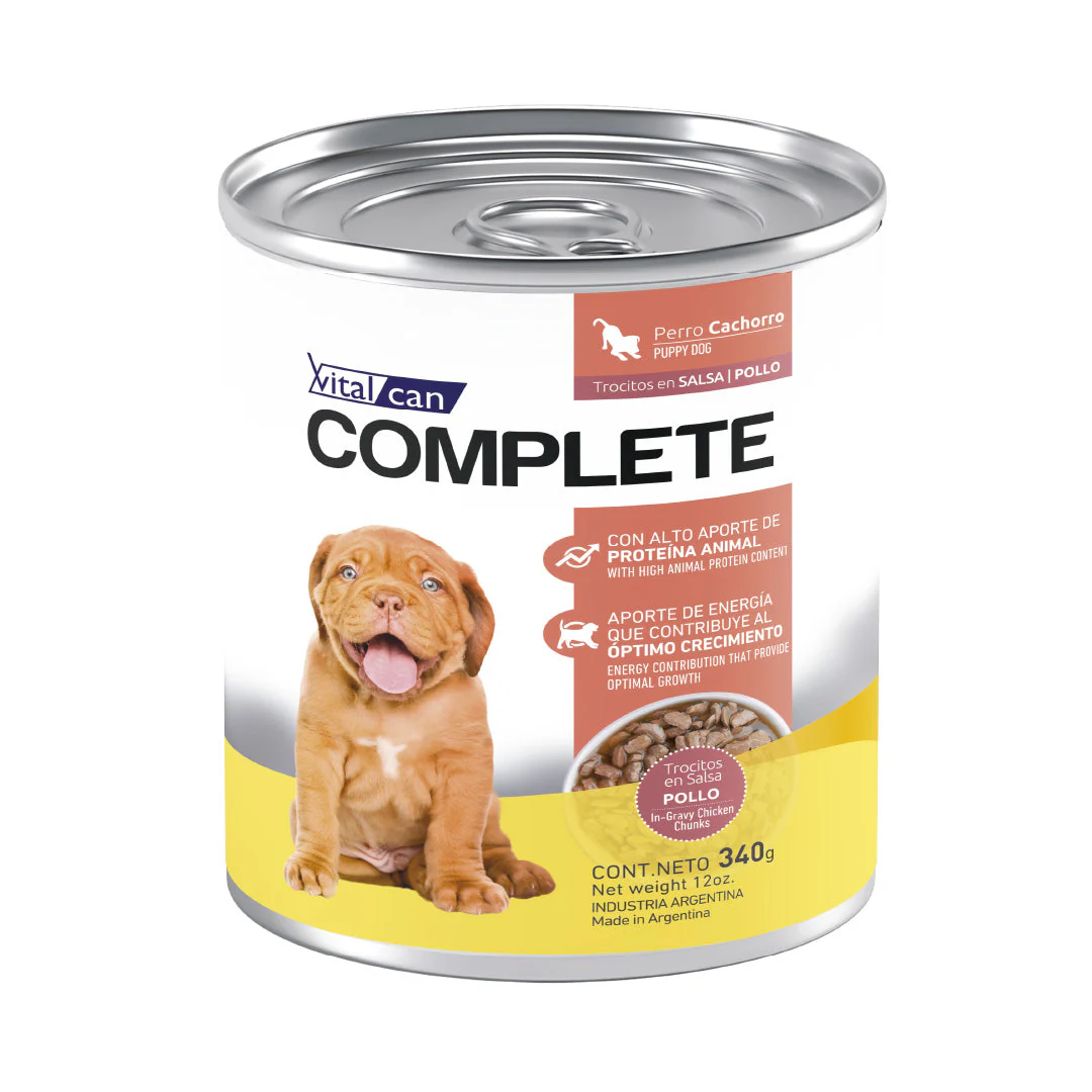 Lata Complete Perro Cachorro Pollo