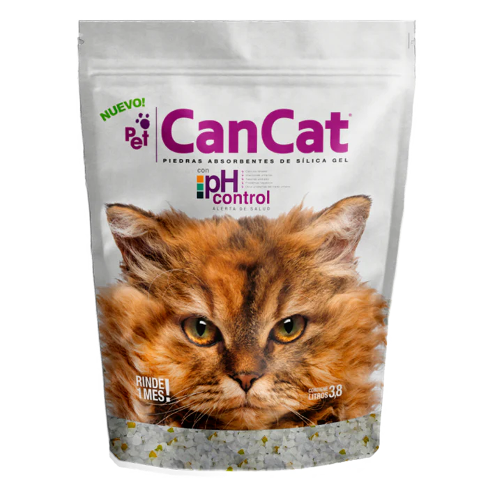 Piedras Sanitarias Gato CanCat Silica Gel Control ph 3,8lt